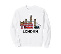 London England Skyline Landmarks British Women men Kids Sweatshirt