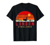 London, England skyline retro sunset design T-Shirt