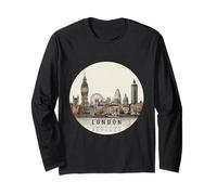 London England | Souvenir Tourist London City Graphic Long Sleeve T-Shirt