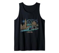 London England Travel Souvenir Historic City Landmark Gift Tank Top