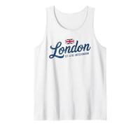 London England UK Flag Vintage Est 43 AD Souvenir Tank Top