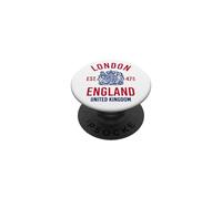 London England United Kingdom Red and Blue Print PopSockets Adhesive PopGrip