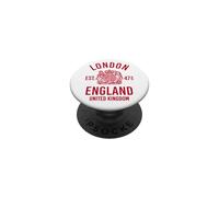 London England United Kingdom Red Print PopSockets Adhesive PopGrip