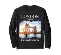 London England United Kingdom Souvenir Tower Bridge Vacation Long Sleeve T-Shirt