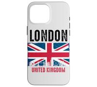 London England Vintage UK United Kingdom Flag British City Case for iPhone 16 Pro Max