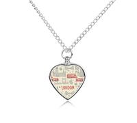 London English Custom Urn Necklace Pet Ashes Cute Pet Memorial Pendant Jewelry Gifts for Dog Cat
