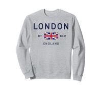 London Est AD 47 England Uk Flag Sweatshirt