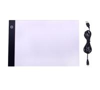 London Express A4 Light Box, Ultra-Thin Portable A4 Tracing Lightbox USB Power, Adjustable Brightness LED Drawing Board Tracing Light Pad for Artists Tattoo Animation Drawing Sketching X-ray (Black)