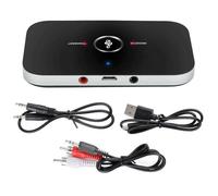 London Express Bluetooth 5.0 Transmitter Receiver, 2-in-1 Wireless Portable Stereo Audio Adapter, 3.5mm AUX Jack RCA Adapter Low Latency for TV PC Headphones Car Home Stereo Sound System Wired Speaker