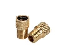 London Express® Presta to Schrader Brass Bike Valve Adaptor Adapter Converter with O-ring Seal Rubber inner ring for Bicycle Bike - Inflate Tire Using Standard Pump or Air Compressor ([Pack of 2])