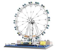 London Eye Ferris Wheel Building Set, 1528PCS Famous Landmark Architecture Model, Collectible Display Architecture Bricks Kit, Creative Construction Kit, Idea Gifts for Teens & Adults(6215)