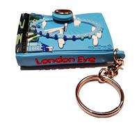 London Eye Iconic Landmark Mini Keychain Notebook with Snap Keyring/Key Ring/Key Chain/Keychain/Souvenir Quality Attraction Real Skyline Thames Riverside London Icon