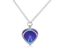 London Eye in Night Trendy Pet Ashes Necklace for Unisex Memorial Pendant Keepsake Urn Jewelry
