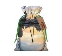 London Eye Print Drawstring Bags,Snack Bags,Storage Bags For Gift Wrapping,Party Decorations