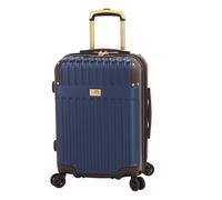 LONDON FOG Brentwood III 20" Expandable Spinner Carry-on, Navy, Blue