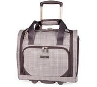 London Fog Camberley 15" Underseat Wheeled Flight Bag Soft Shell Cabin Bag in Brown | Size: Mini Cabin London Fog Brown Mini Cabin