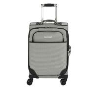 LONDON FOG Cambridge 20" Expandable Spinner Carry-on, Black White Houndstooth, 20 inch