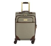 London Fog Cambridge 20" Expandable Spinner Carry-On Softside Suitcase with Padded Laptop Compartment, Olive Houndstooth, 20 inch, London Fog Cambridge 20" Expandable Spinner Carry-on, Olive