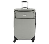 London Fog Cambridge 29" Expandable Spinner Softside Suitcase, Black White Houndstooth, L, London Fog Cambridge 29" Expandable Spinner, Black White Houndstooth