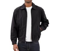 London Fog Men's Auburn Zip-Front Golf Jacket (Regular & Big-Tall Sizes) Cotton Lightweight, Black, XL
