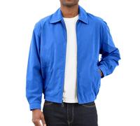 London Fog Men's Auburn Zip-Front Golf Jacket (Regular & Big-Tall Sizes) Cotton Lightweight, Cobalt, 4XL