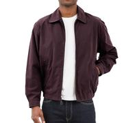 London Fog Men's Auburn Zip-Front Golf Jacket (Regular & Big-Tall Sizes) Cotton Lightweight, Maroon, M