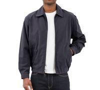 London Fog Men's Zip Front Mesh Lined Golf Cotton Lightweight Jacket, Navy, M UK