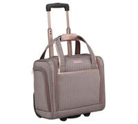 London Fog Yorkshire II 15" 2 Wheel Under the Seat Bag, Rose Charcoal Herringbone
