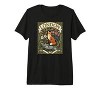 London Fox Ducks Nature Art British Wildlife Premium T-Shirt