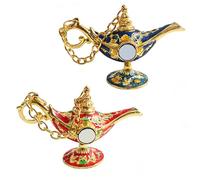 London Fridge Magnets UK, 2PCS Arabian Lamp Fridge Magnets, British Souvenirs England Gift Set, Decorative Kitchen Magnets, London Travel Keepsake, UK Tourist Gifts