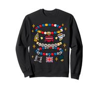 London Friendship Bracelet Beaded Charm Design Sweatshirt