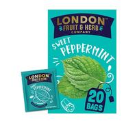 London Fruit & Herb Sweet Peppermint Tea, Caffeine-Free Herbal Infusion, 20 Teabags - Refreshing Minty Blend, Naturally Soothing and Cooling (Pack of 6)