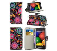 London Gadget Store Case for Samsung Galaxy A5 (2017) SM-A520 Duos - Vibrant Attractive Printed Wallet Case Cover Creative Fresh Pattern Design with Integrated Stand - Jellyfish