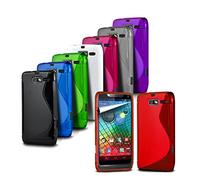 London Gadget Store For BQ Aquaris M 4.5 - S Line Wave Gel Silicone Rubber TPU Slim Skin Case Cover - TRANSPARENT