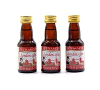 London Gin 3x25ml - Alcohol Free Extract, Essence for Vodka, Kitchen Aroma
