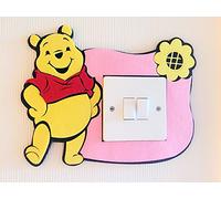 London Golden Swan Super Cute 3D Winnie the Pooh Light Switch Wall Sticker, Vivid Bright Colours! Premium Quality Thick Felt Material, Children Boys Girls Bedroom Nursery Room Decor!
