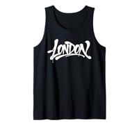 London Graffiti City Street Art Handstyle UK Souvenir Tank Top