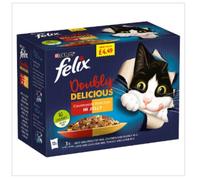 London Grocery Felix Doubly Delicious Countryside Selection in Jelly 12 x 100g x Case of 4