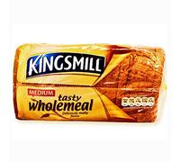 London Grocery Kingsmill Wholemeal Bread Sliced - 5 Medium Loaves (4kg Total) | 25 Soft Slices per Loaf | Perfect for Sandwiches, Toast & Daily Snacking | Fresh & Chilled Delivery