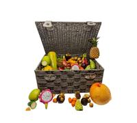 London Grocery Luxury Mix Exotic & Tropical Fruits Hamper | 14 Kinds of Premium Fresh Exotic Fruits | Gourmet Gift Box for Fruit Lovers | Fresh & Chilled Delivery Across the UK