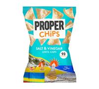 London Grocery Properchips Salt & Vinegar Lentil Chips Sharing Bags 85g x 10 packs