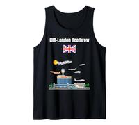 London Heathrow airport LHR airport nerd London souvenir Tank Top