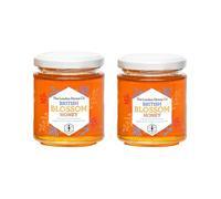 London Honey Company - British Summer Honey -Blossom Jar (2x227g) - 100% Pure Natural Unpasteurised Raw Honey - Sustainably Produced from our own Beehives.