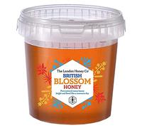 London Honey Company - Pure British Summer Raw Honey -Blossom Honey Bucket 1.3kg - 100% Pure Natural Unpasteurised Raw - Unprocessed, Single Source from Hive to Jar