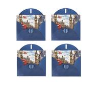 London Horizontal Full Single-Sided Printing Pearlescent Paper Birthday Halloween Christmas Halloween Birthday Party Holiday Greeting Card