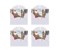 London Horizontal Full Single-Sided Printing Pearlescent Paper Birthday Halloween Christmas Halloween Birthday Party Holiday Greeting Card