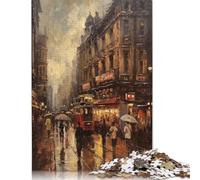 London Iconic Landmarks Puzzle Rectangular Paper Board 100 Percent Recycled Cardboard Jigsaw Puzzle for Adult Children 1000pcs (38x26cm)