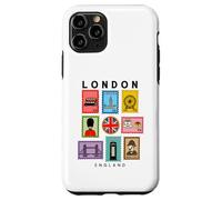London Icons Collage British Culture Art Stamps Souvenir Case for iPhone 11 Pro