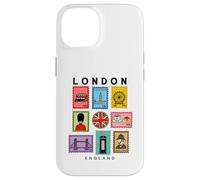 London Icons Collage British Culture Art Stamps Souvenir Case for iPhone 14