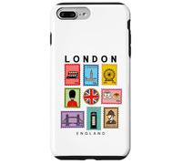 London Icons Collage British Culture Art Stamps Souvenir Case for iPhone 7 Plus/8 Plus
